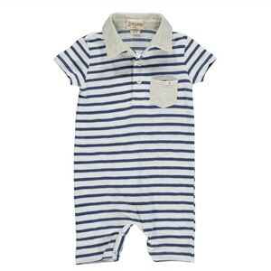 💙Me & Henry Saltash Navy/White Polo Romper